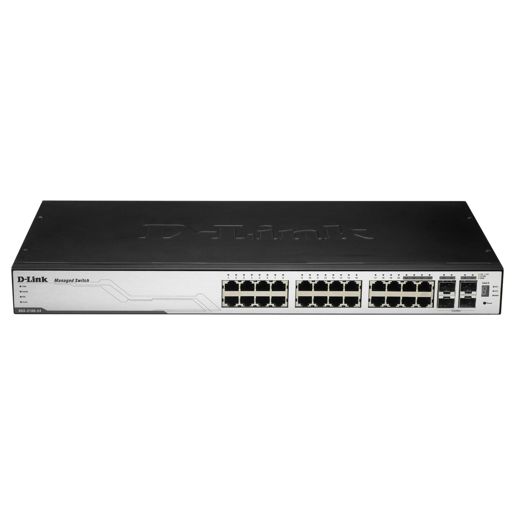 D Link Dgs 3100 24 24 Port Layer2 Gigabit Stackable Switch Mkh Electronics