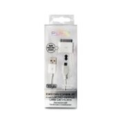 Puro Power & data cable apple – micro 100 cm wit