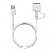 Puro Power & data cable apple – micro 100 cm wit 3