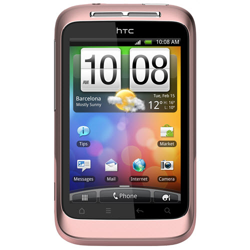 HTC Wildfire S smartphone roze