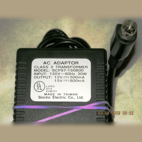 Sincho scp57-150800 ac adapter