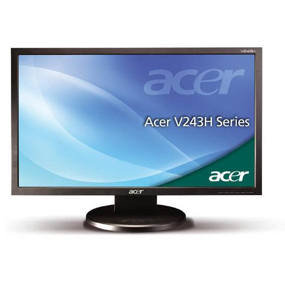 Acer V243HL 24 inch Widescreen Full HD  VGA DVI LCD Monitor