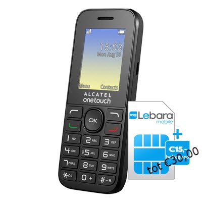 Specimen Smeltend stel je voor Lebara Prepaid Alcatel OneTouch 10.16D zwart – MKH-Electronics