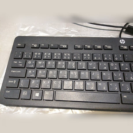 Waarneembaar Panter Ruilhandel HP Slim KU-1469 Win 8 Arabisch toetsenbord USB 803181-171 Arab (s) –  MKH-Electronics